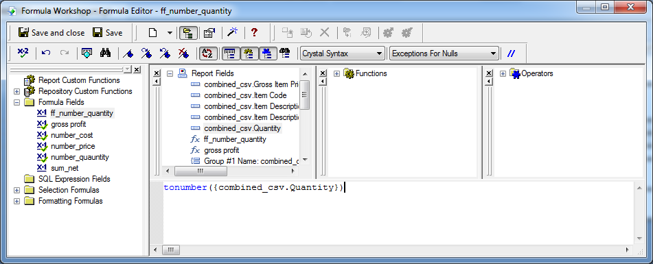 Crystal Reports Sum Option And Number Formatting Missing IT 