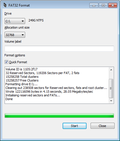 windows 10 fat32 format tool