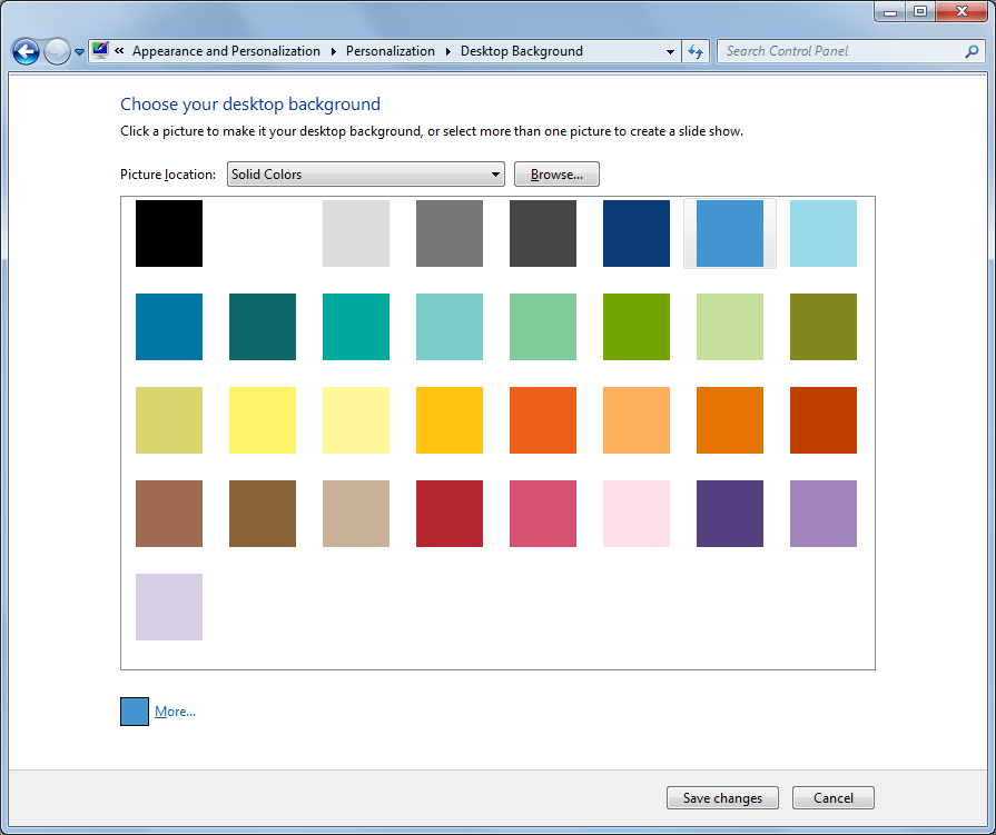 Cách tùy chỉnh giao diện của Windows 7 với background solid color windows 7 để thể hiện phong cách c